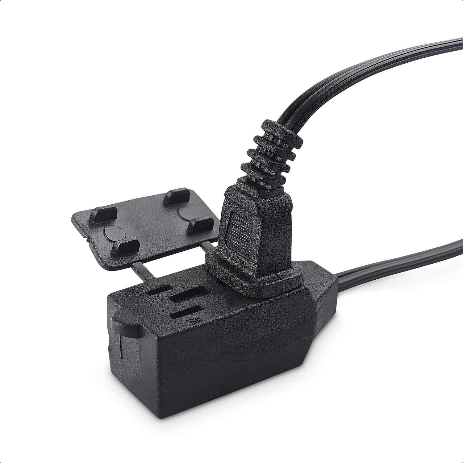 Cable Matters 2-Pack 16 AWG 2 Prong Extension Cord with Tamper Guard - Cheap Fitting