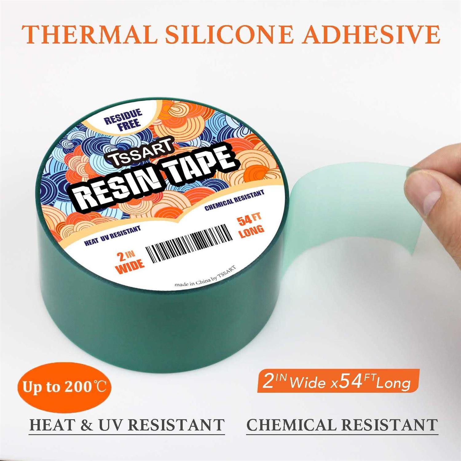 TSSART Resin Tape for Epoxy Resin Molding Thermal Silicone Adhesive Oxidation and High Temperature Resistance Easy Peeling - Cheap Fitting
