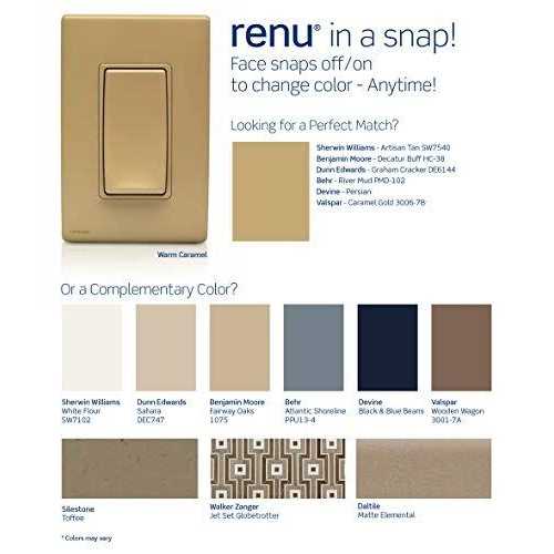 Leviton REWP1 Renu 1-Gang Screwless Snap-On Wallplate - Cheap Fitting