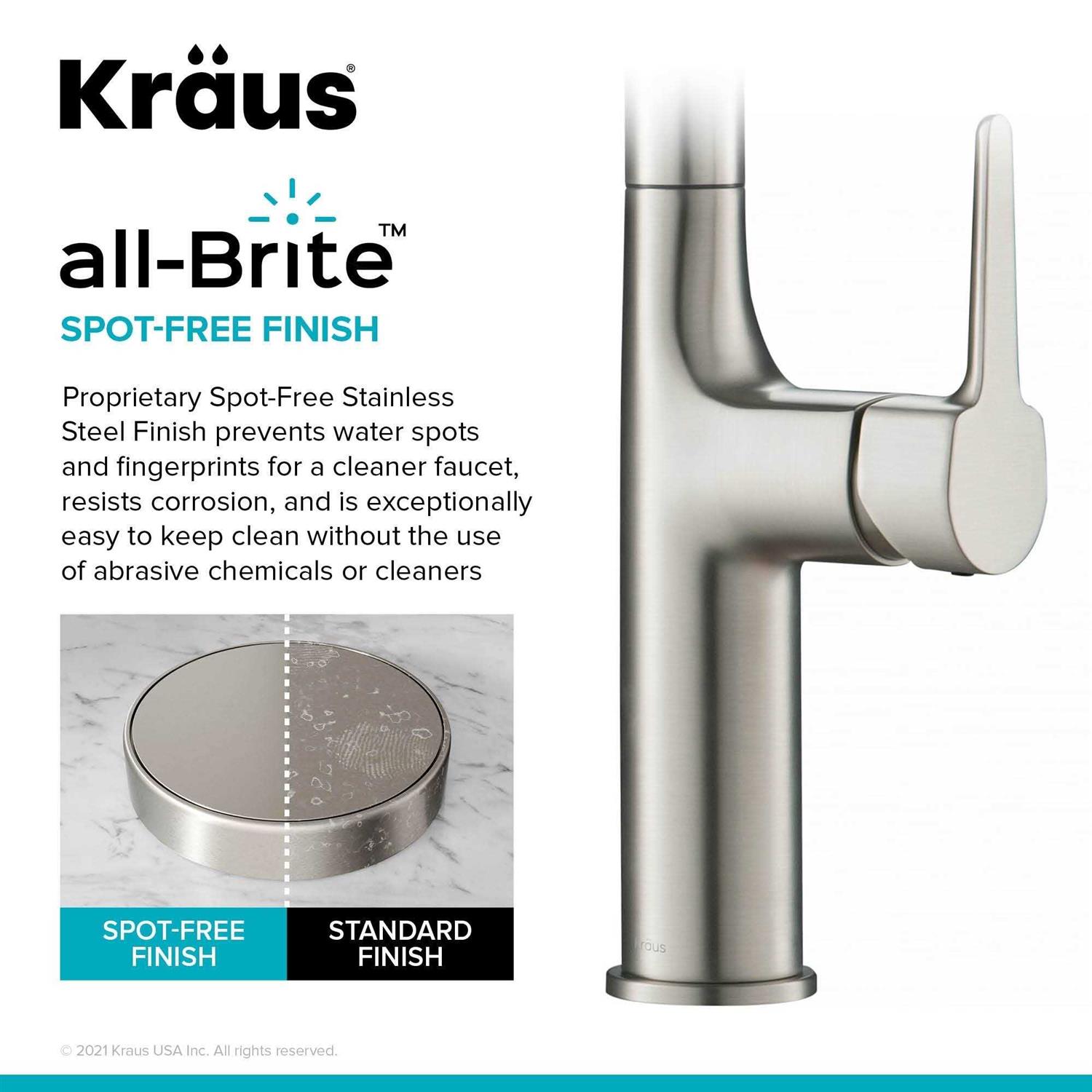 Kraus KPF-3101CH Oletto Tall Modern Pull-Down Single Handle Kitchen Faucet - Cheap Fitting