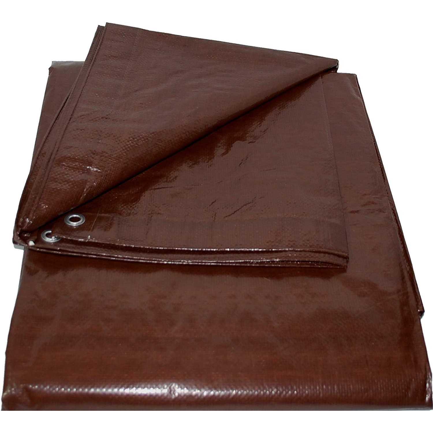 Onestock Brown Heavy Duty Poly Tarp cover with Grommets	Onestock Brown Heavy Duty Poly Tarp cover with Grommets - Cheap Fitting