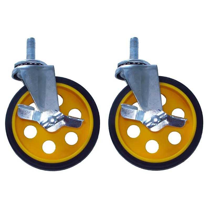 Rock-N-Roller RCSTR5X2 Ground Glider Wide Caster with Brake 5 x 2 - Cheap Fitting