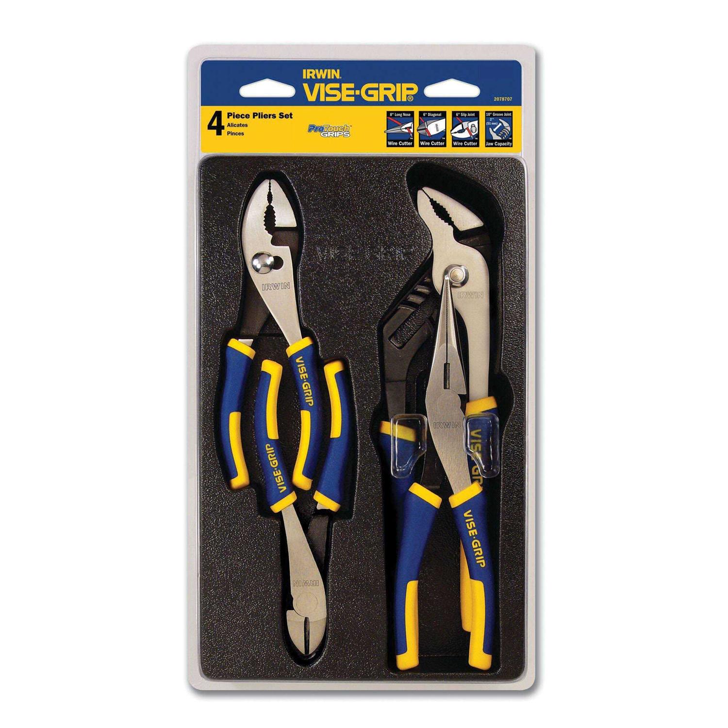 Irwin Vise-Grip Pliers Set 4-Piece 2078707 - Cheap Fitting