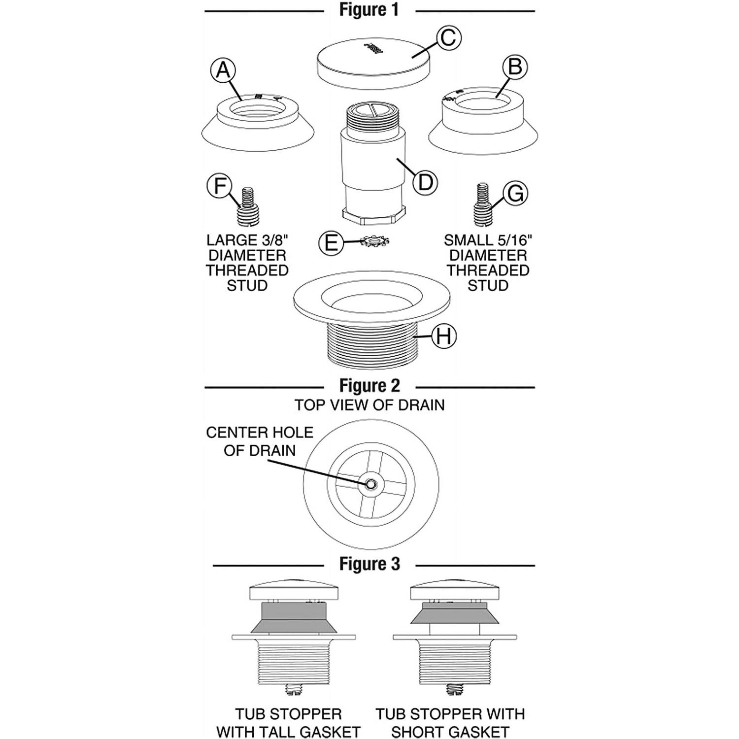 Danco Chrome 80811 Touch-Toe Tub Stopper - Cheap Fitting