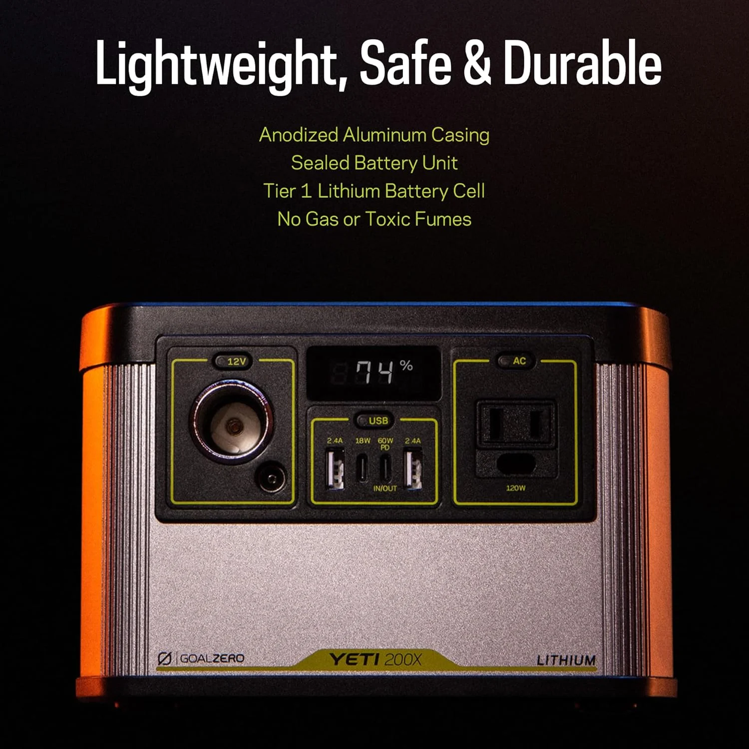 Goal Zero Yeti 200X Portable Power Station 187Wh Lithium Battery Generator 120 Watt AC Inverter - Cheap Fitting