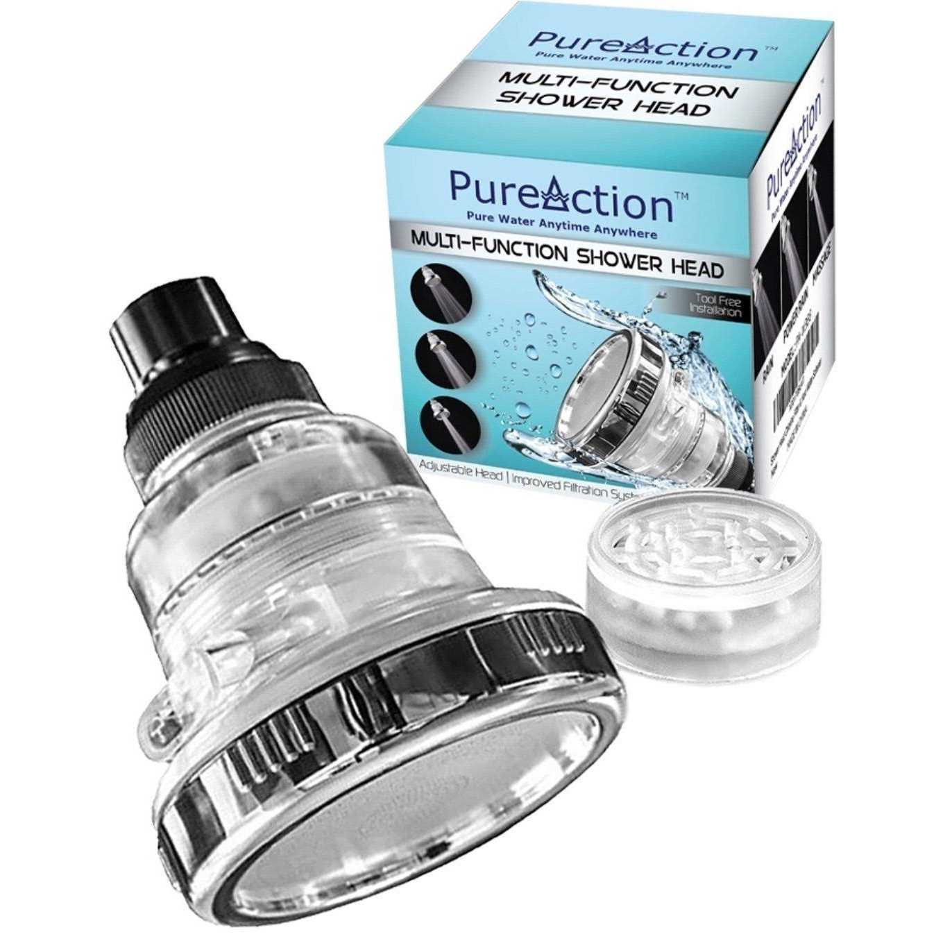 PureAction Water Softener Shower Head Filter for Hard Water - Cheap Fitting