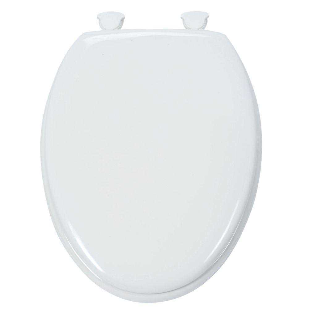 Glacier Bay Lift-off Elongated Closed Front Toilet Seat In White - Cheap Fitting