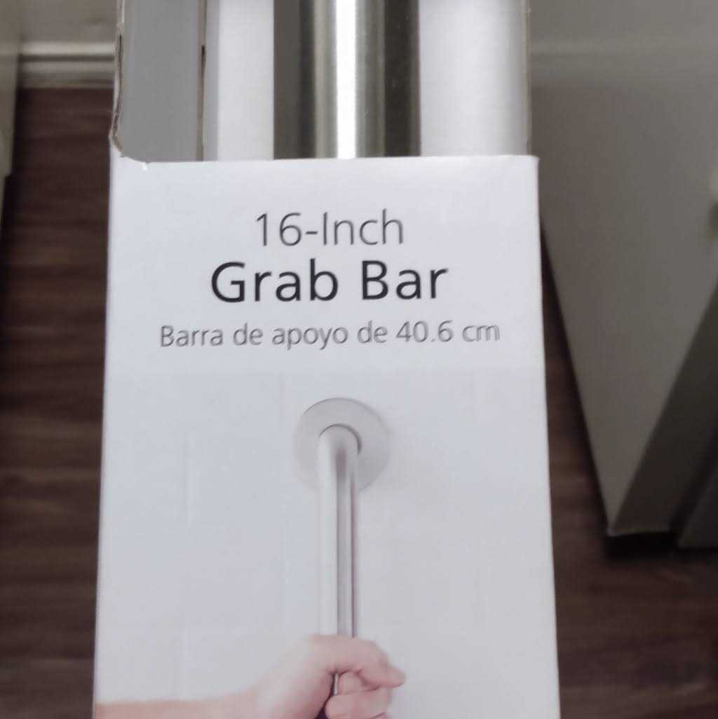 Mainstays 16 Grab Bar in Stainless Steel - Cheap Fitting