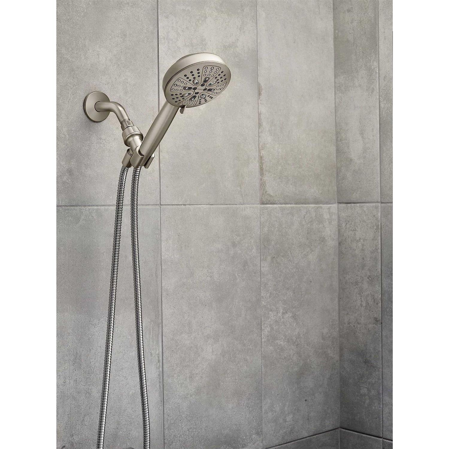 Moen Hydro Energetix Spot Resist Brushed Nickel Detachable Handheld Shower Head 200H0SRN - Cheap Fitting