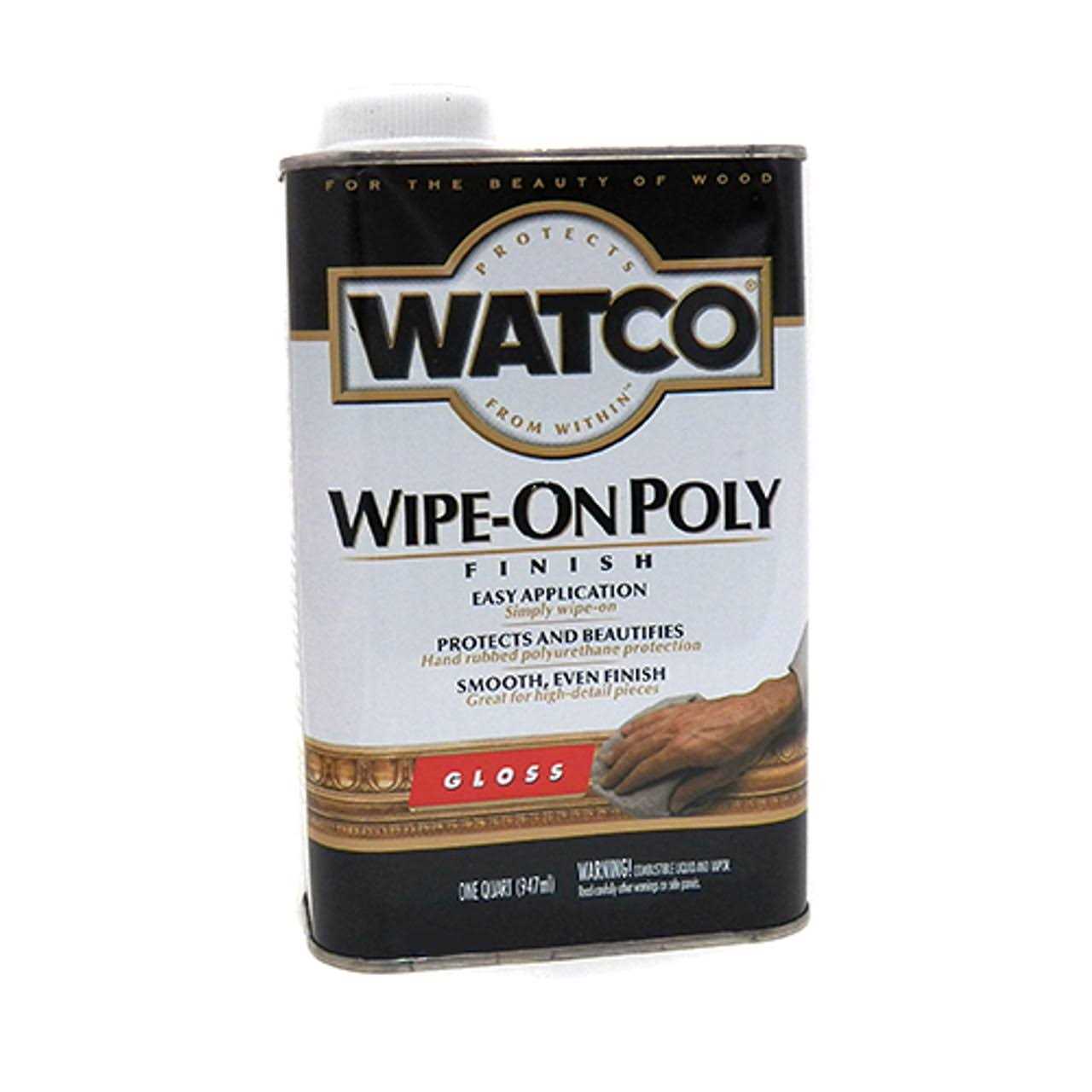 Watco 1 qt. Gloss Polyurethane Wipe-On - Cheap Fitting
