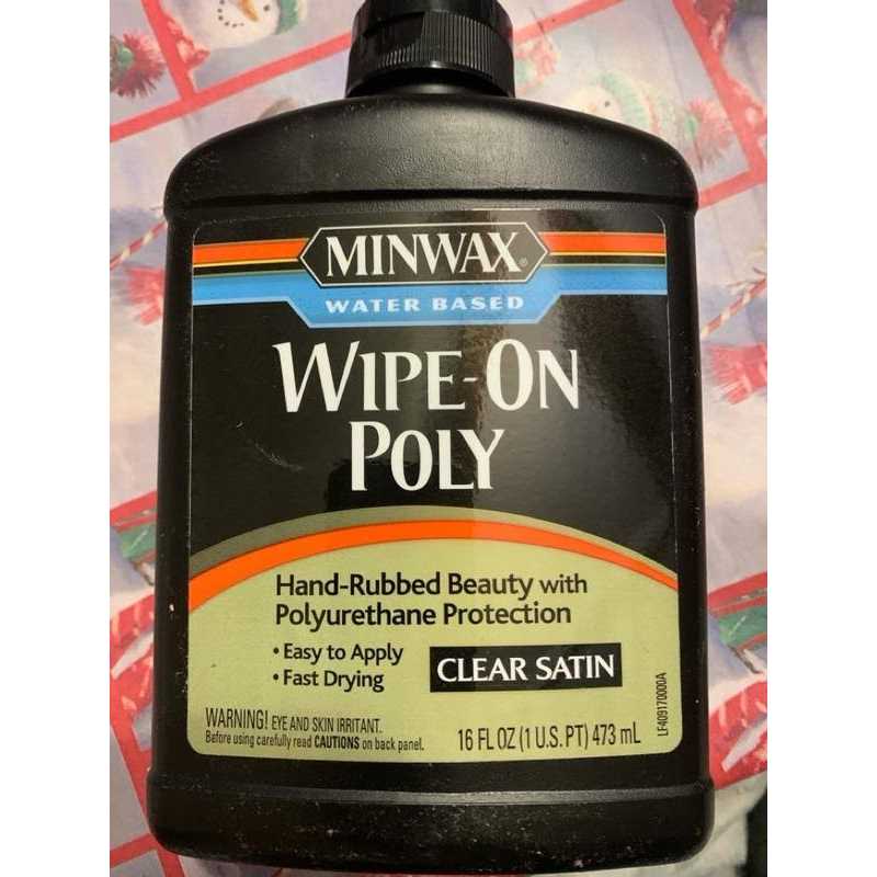 Minwax Water Based Stain Wipe-On Poly Satin - Cheap Fitting