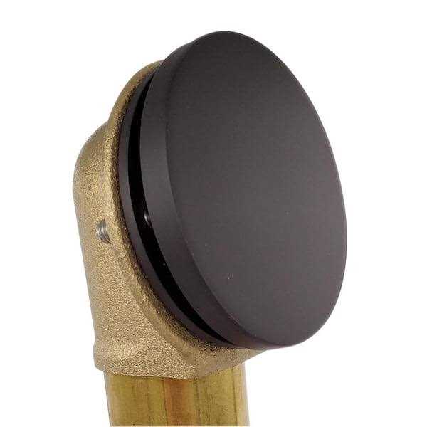 Westbrass Solder-In Brass Bath Waste Assembly with Twist & Close Drain and Illusionary No-Hole Overflow Cover - Cheap Fitting