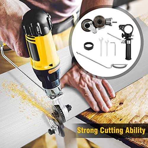 WESTCOLD Electric Drill Plate Cutter Attachment Metal Cutter Sheet Metal Cutter Drill Attachment Double Headed Drill Plate Cutter Drill Attachment - Cheap Fitting