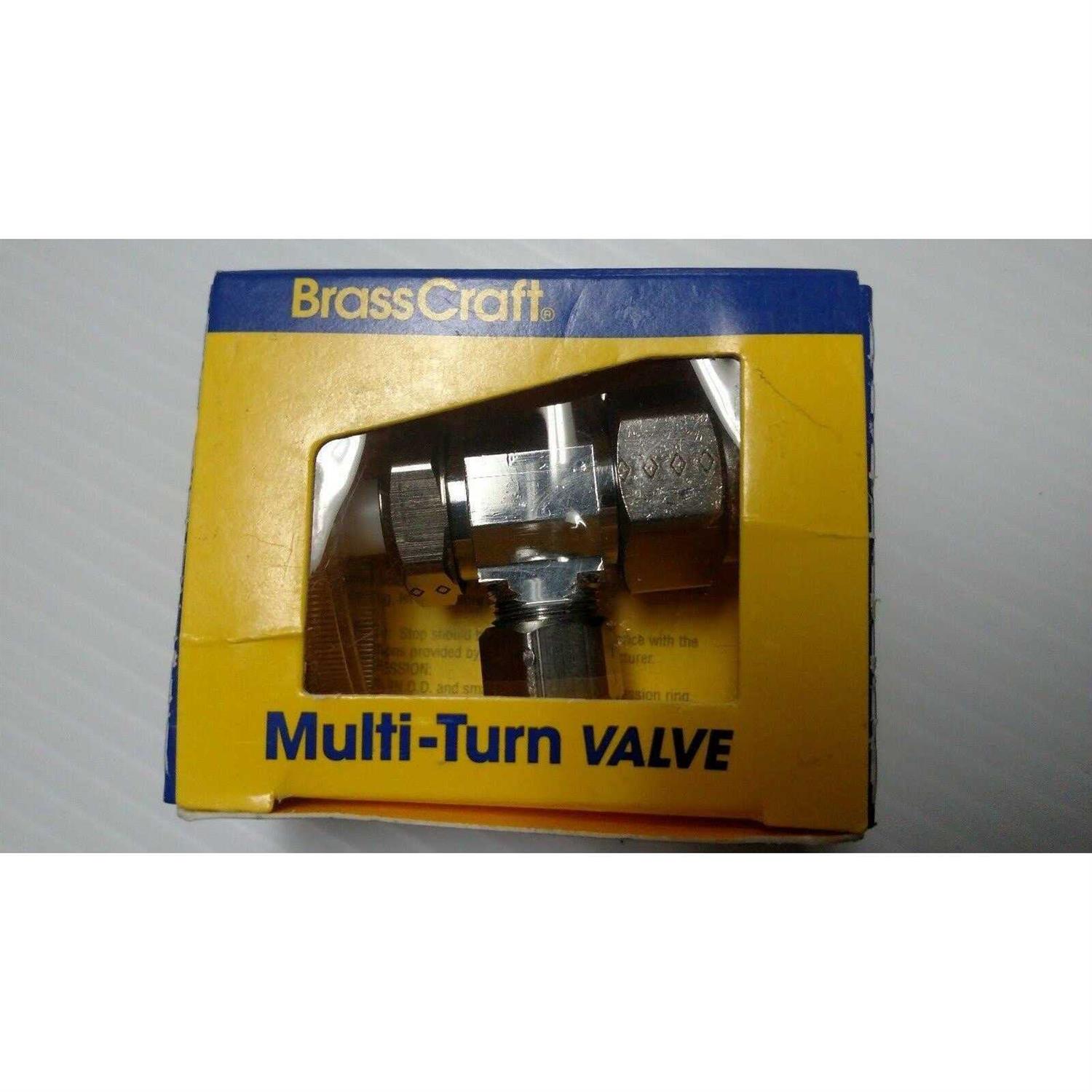Brasscraft 1/2 in. CPVC Inlet x 3/8 in. Compression Outlet Multi-Turn Angle Valve - Cheap Fitting