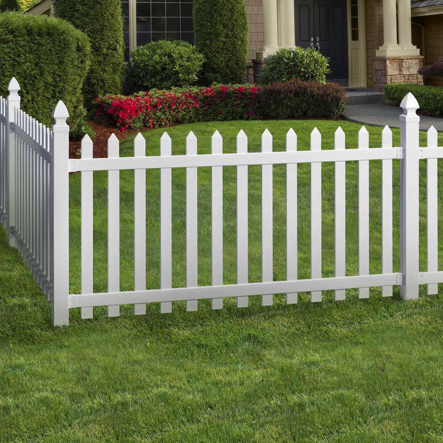 Outdoor Essentials 4 in. x 4 in. x 72 in. White Blank Vinyl Fence Post - Cheap Fitting