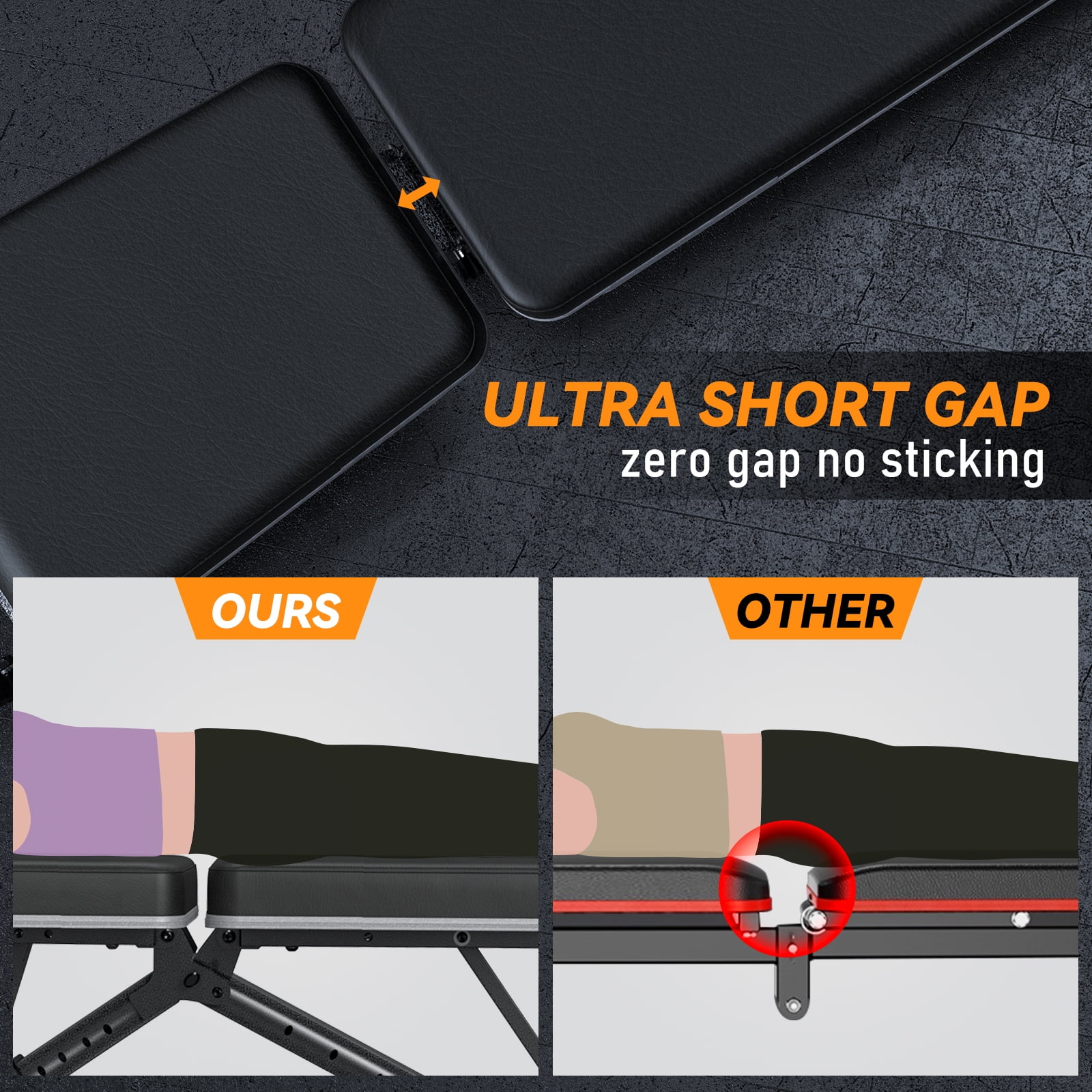 KURONO 90° Adjustable Weight Bench Workout bench,800LB Incline Decline Bench for Home Gym,Exercise Bench Fitness Equipment,Ultra Short Gap 2024 New Version - Cheap Fitting