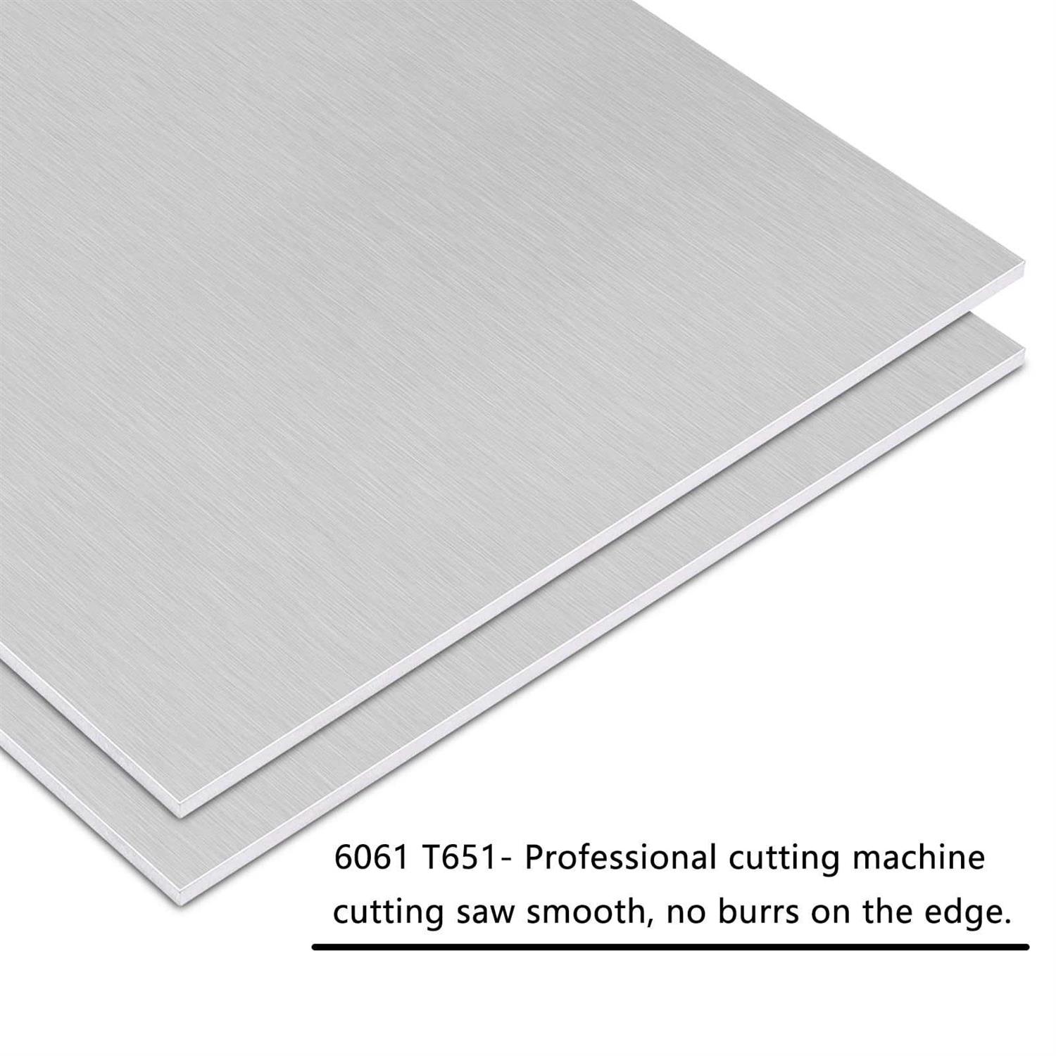 Lswteiz 6061 T651 Aluminum Sheet Metal 6 x 6 x 1/2 Inch Flat Plain Aluminum Plate Covered with Protective Film - Cheap Fitting