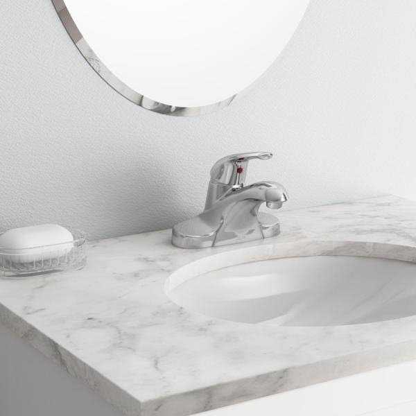 Delta Foundations Chrome Single Handle Lavatory Pop-Up Faucet 4 - Cheap Fitting