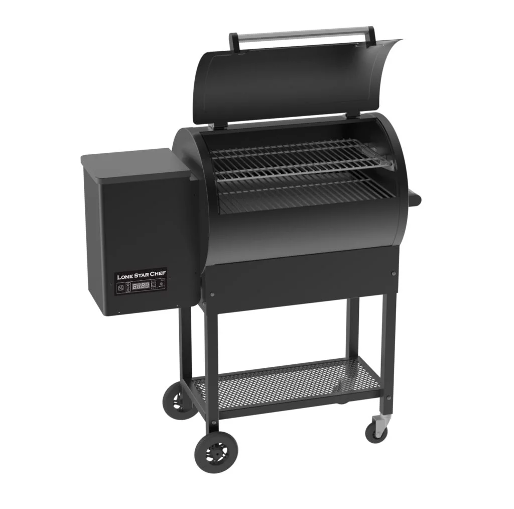Lifesmart 510 square inch pellet grill with SIDE SHELF - Cheap Fitting