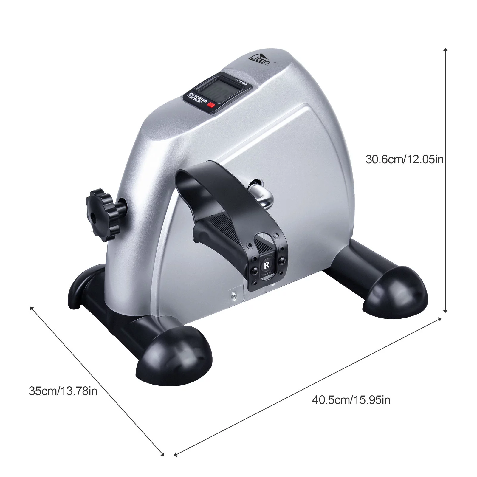 Uten Under Desk Bike Pedal Exerciser, Indoor Cycling Exerciser Bike Mini Exercise Bike, Holds 240 lb - Cheap Fitting