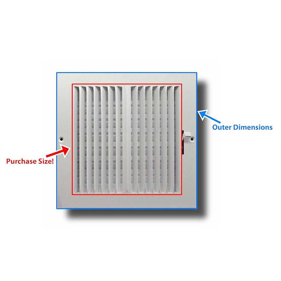 Cube Core Eggcrate Return Air Filter Grille for 1 Filter - Cheap Fitting