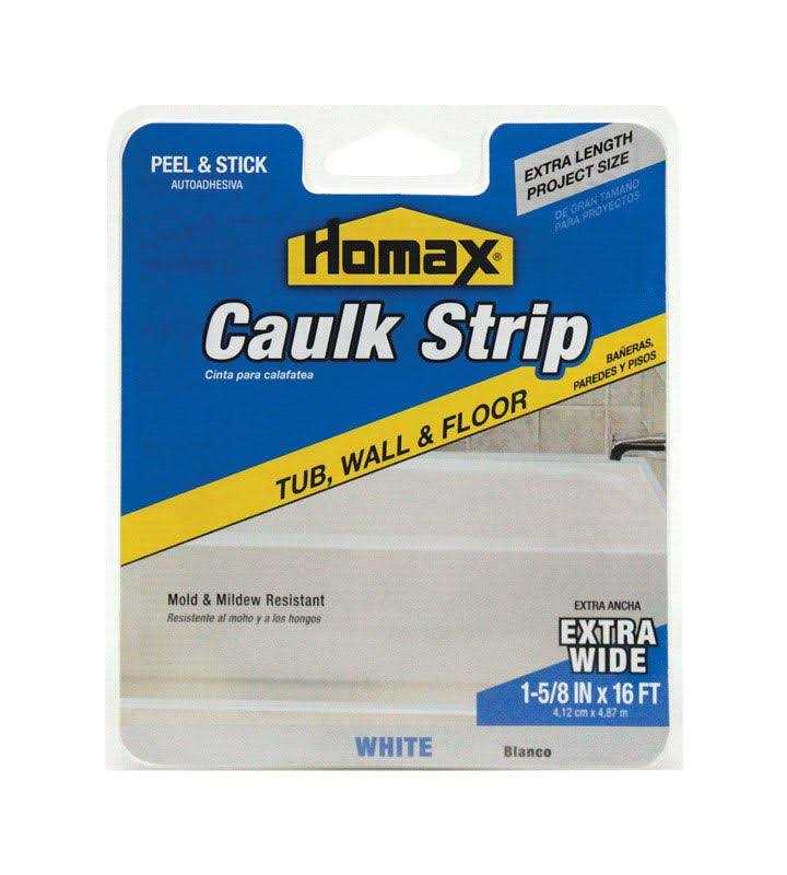 Homax White Silicone Caulk Strips - Cheap Fitting