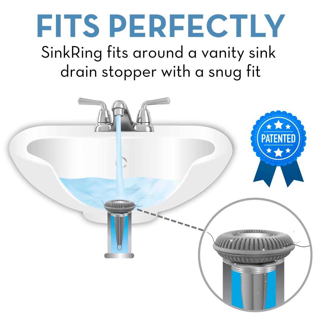 Sinkring The Ultimate Bathroom Sink Drain Protector Hair Catcher/Strainer/Snare - Cheap Fitting