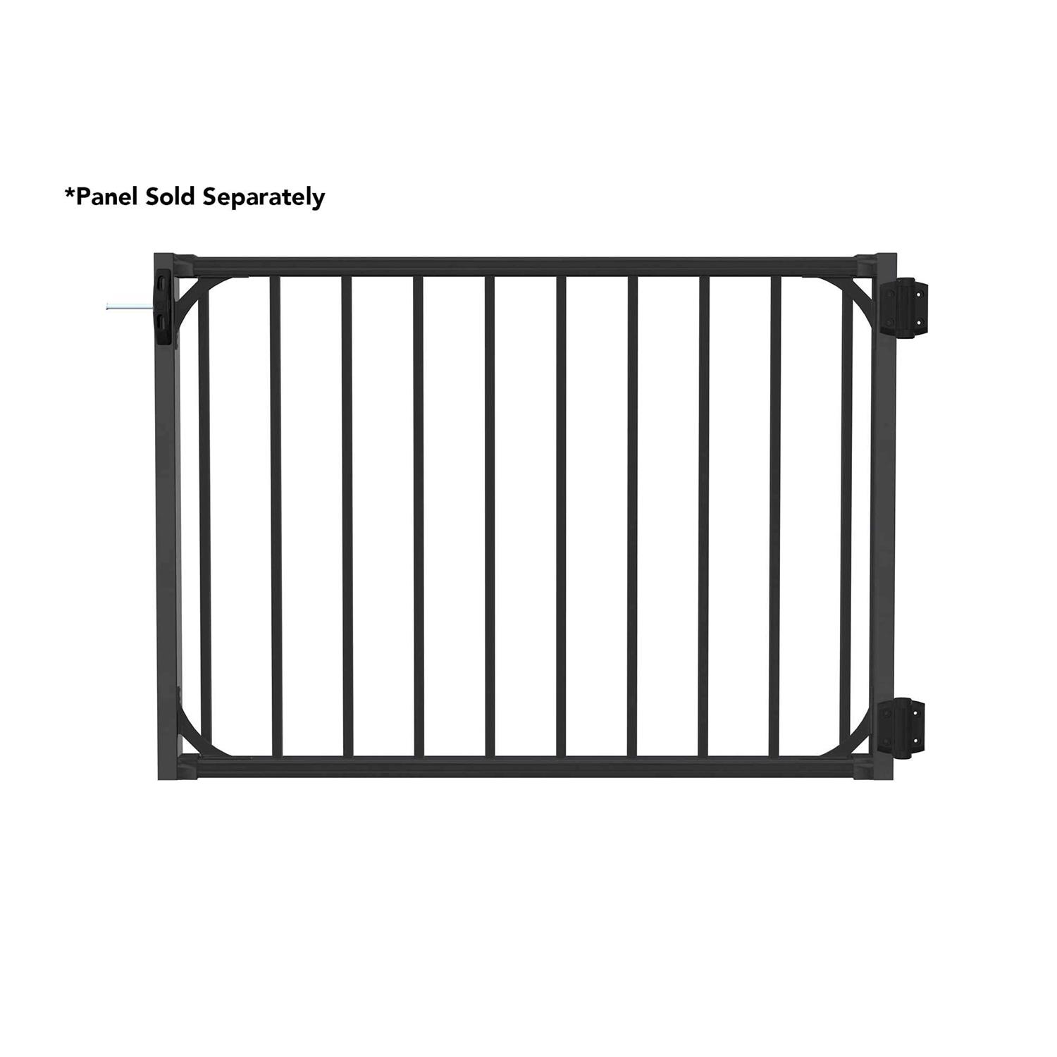 Deckorators Rapid Rail Textured Black Aluminum Deck Rail Gate Conversion Kit - Cheap Fitting