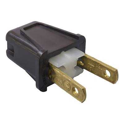 Leviton 123 Brown Easy Wire Plug - Cheap Fitting