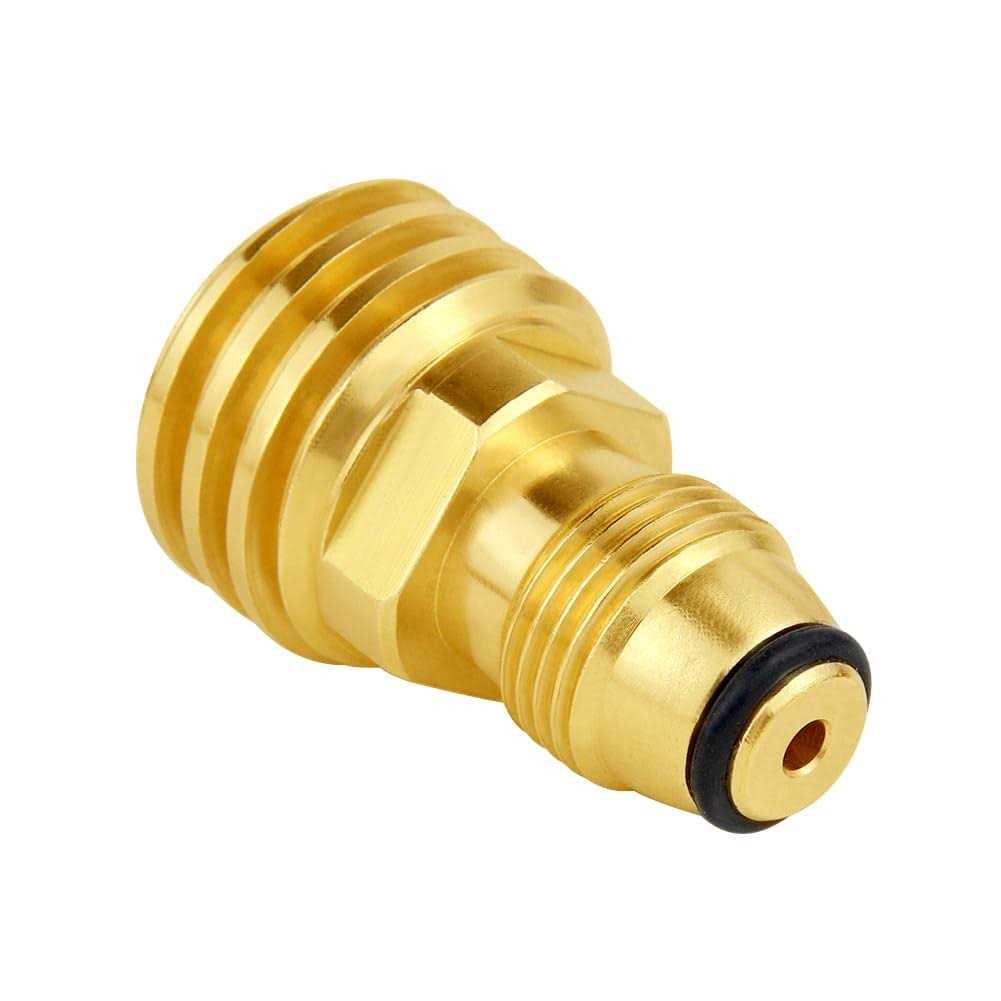 Hooshing Propane Tank Adapter Converts POL LP Tank Service Valve to QCC1 / Type1 Hose or Regulator Solid Brass Old to New - Cheap Fitting
