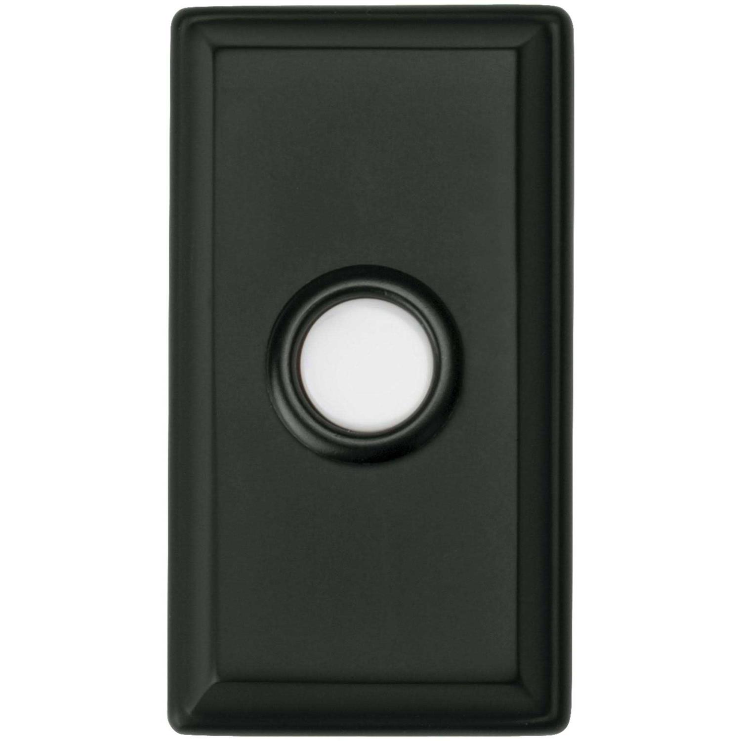Baldwin 4860 3 x 1-1/2 Illuminated Rectangular Door Bell from the Estate Collection - Cheap Fitting