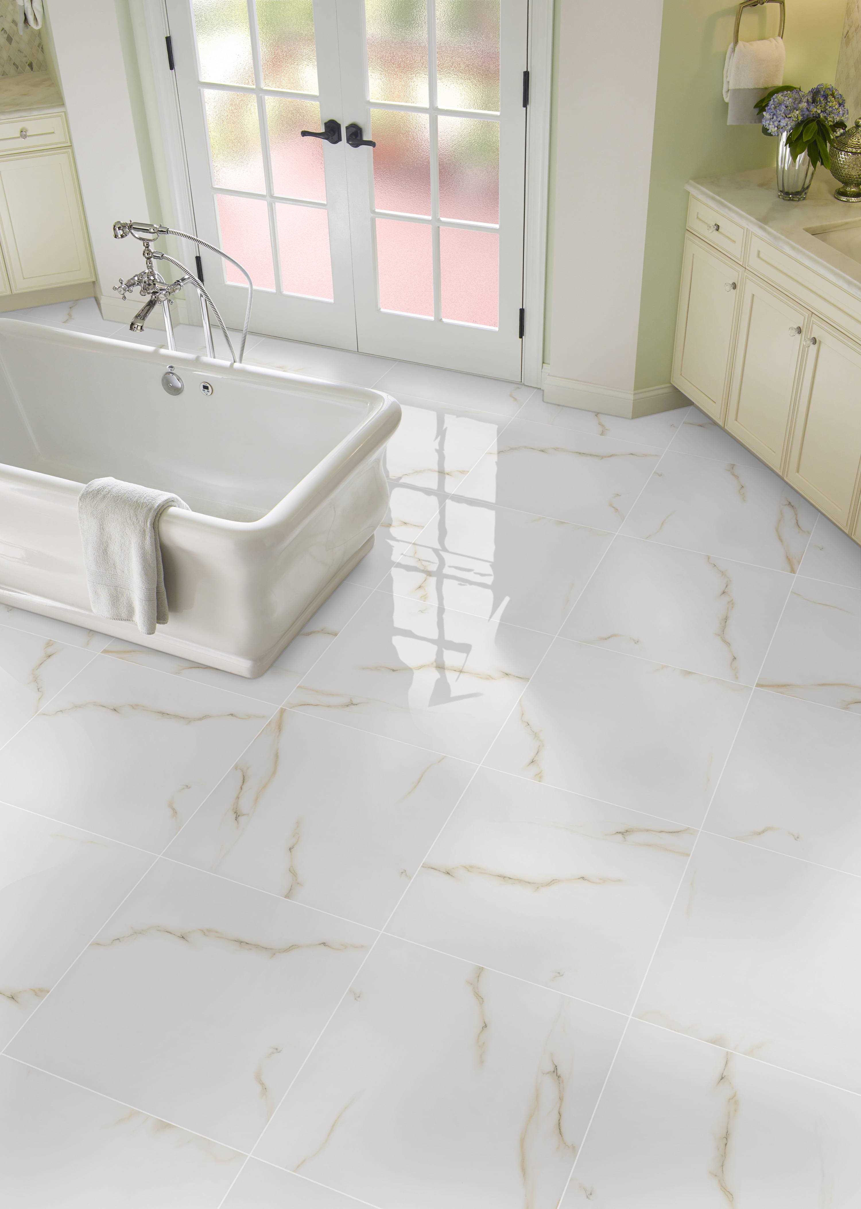 MSI Aria 24 in. x 24 in. Polished Porcelain Floor and Wall Tile - Cheap Fitting