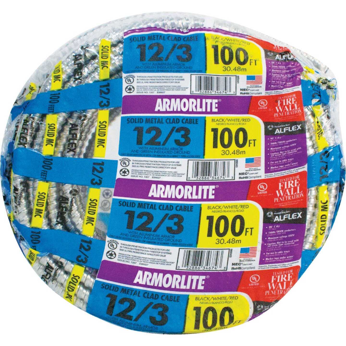 Southwire 100′ 12/3 MC Aluminum Cable 68583423 - Cheap Fitting