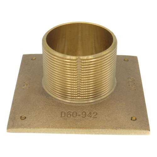 Jones Stephens D6094PB Polished Brass 2 Spud with 4 Square Strainer - Cheap Fitting