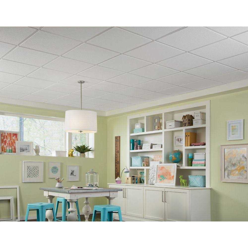 Armstrong Ceilings Brighton 2 ft. x 2 ft. Drop Ceiling Tile - Cheap Fitting