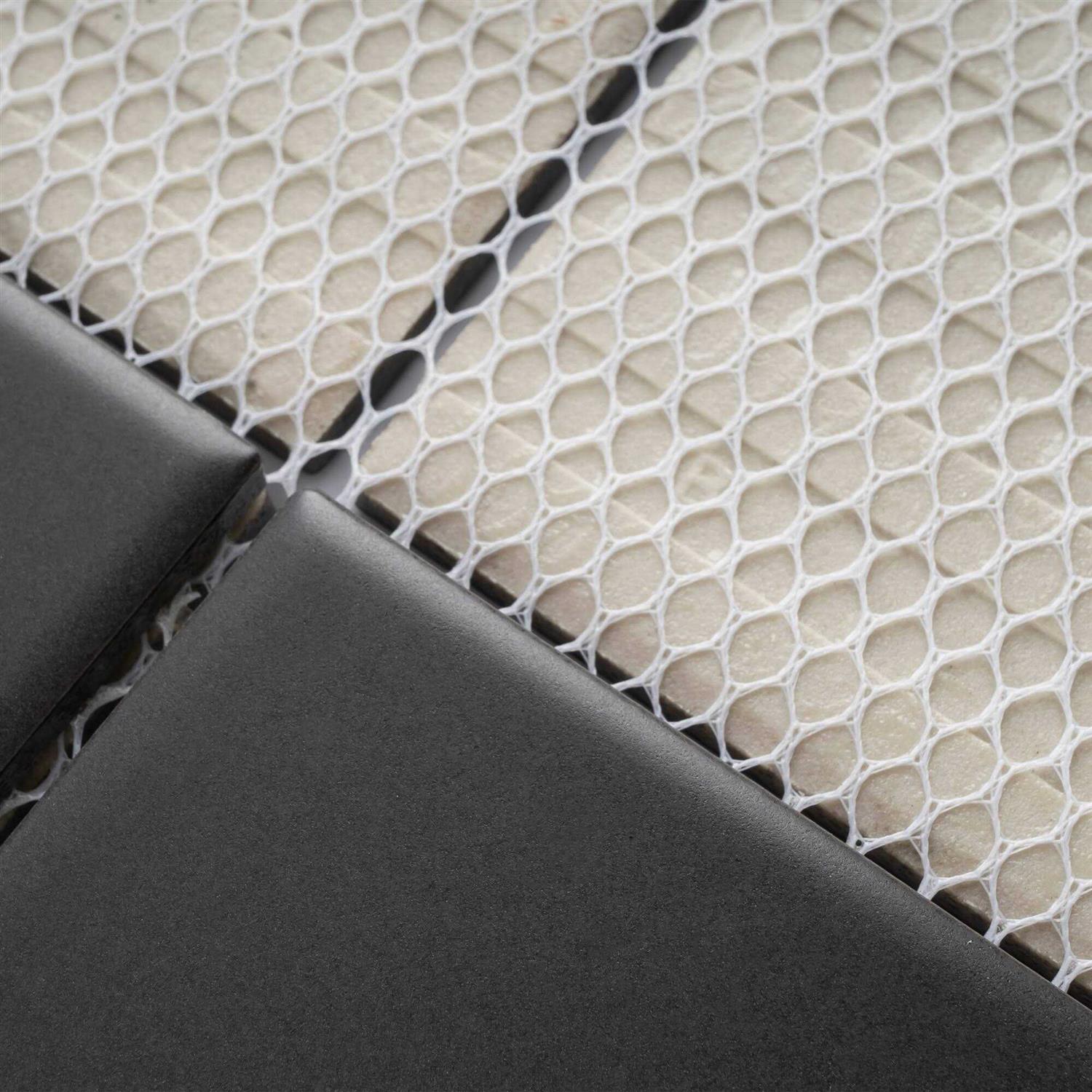 Supreme Tile TileGen. 4 x 4 Porcelain Mosaic Tile Floor and Wall Tile - Cheap Fitting