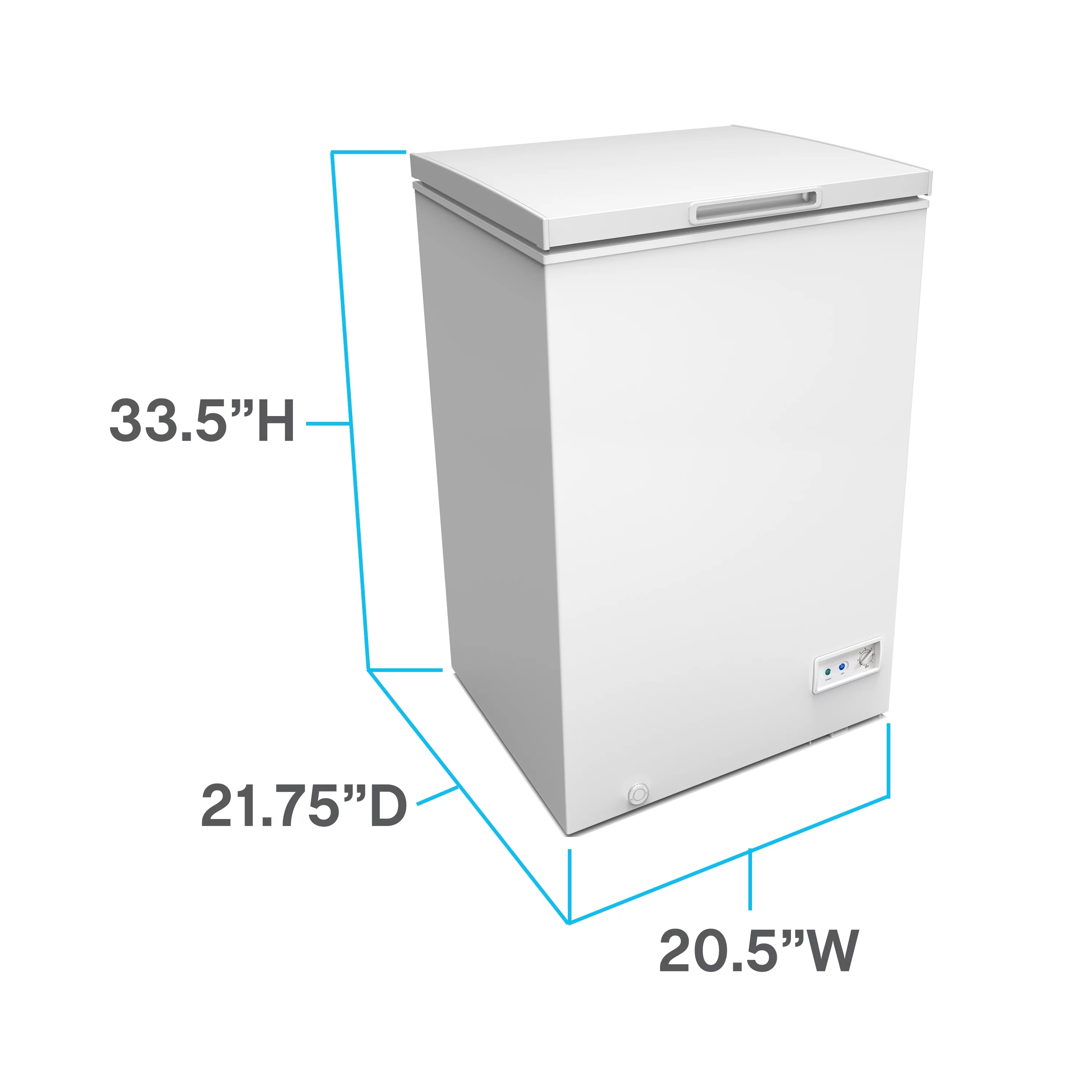 Avanti Garage Ready Chest Freezer, 3.5 Cu. ft. Capacity, in White (​CF35F0W) - Cheap Fitting
