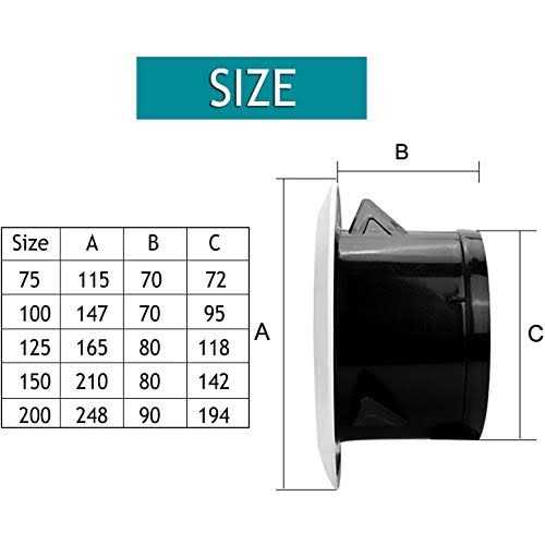 HG Power Round Air Vent ABS Louver Grille Cover with Built-in Screen Mesh - Cheap Fitting