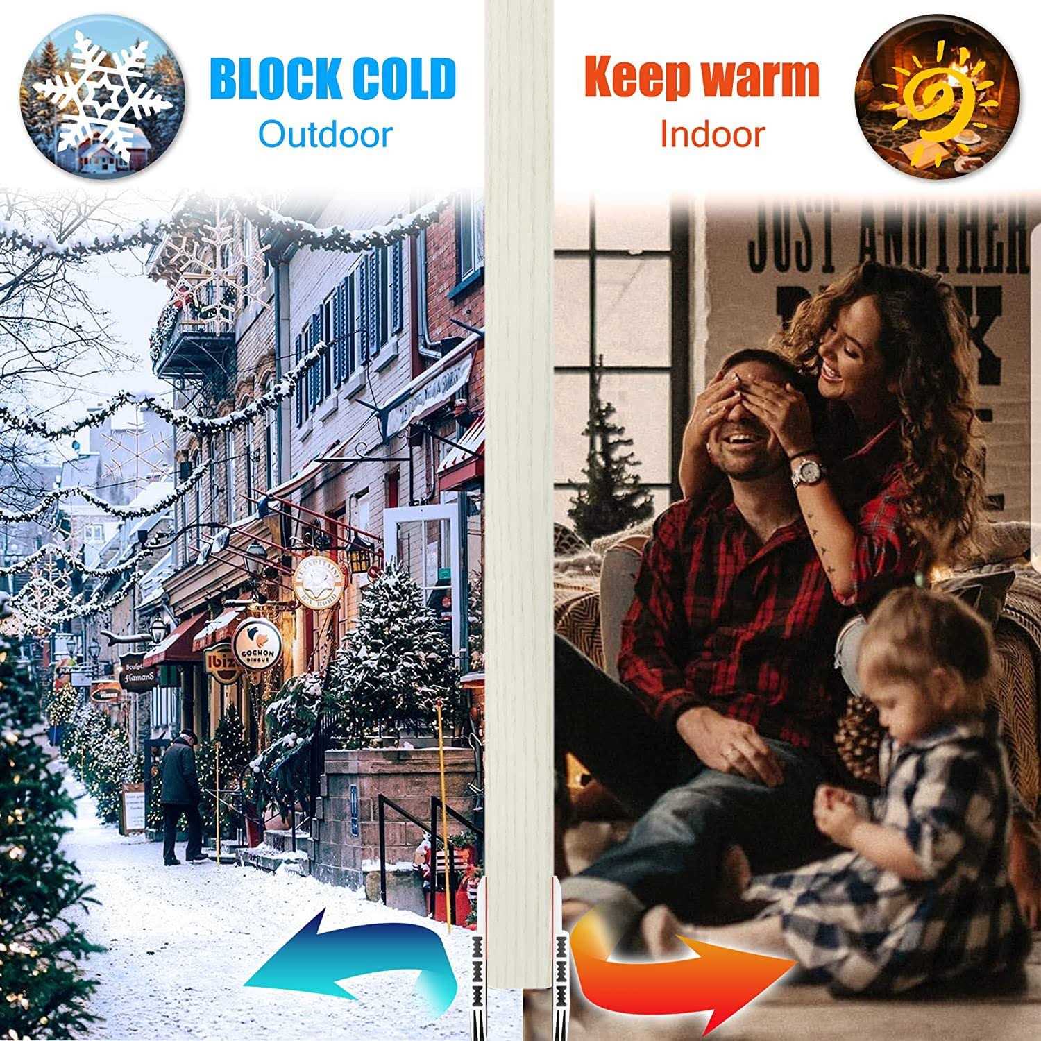 Door Draft Stopper For Huge Gap3 W X 39 L Adjustable Widened Under Door Seal For Exterior/interior Doorsunder Door Draft Blocker Soundproof/insulato - Cheap Fitting