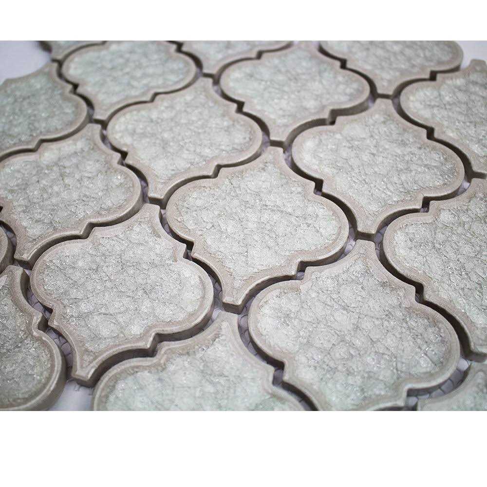 Roman 3 x 3 Glass Novelty Mosaic Wall Tile Ivy Hill Tile - Cheap Fitting