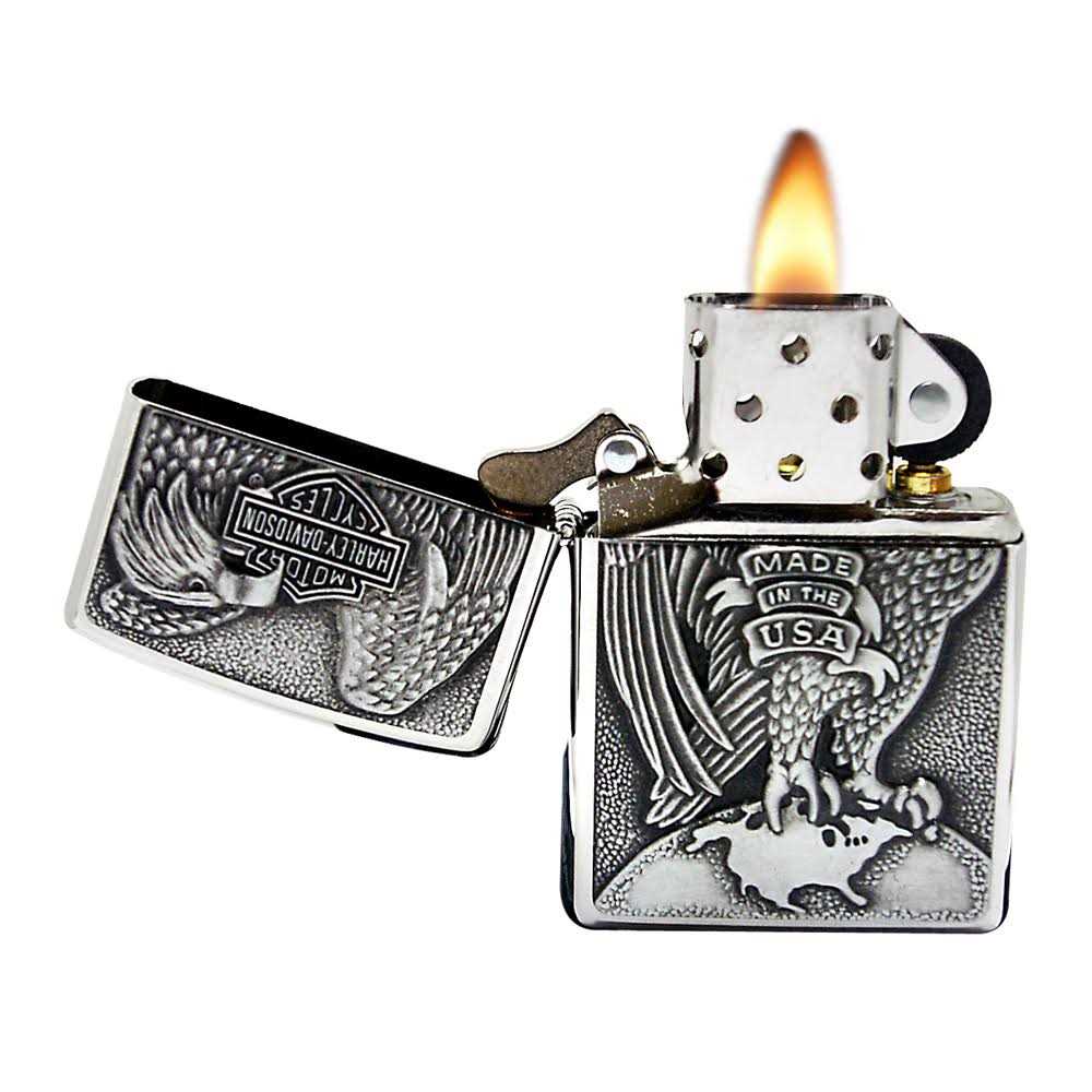 Zippo Harley-Davidson Eagle Wings Pocket Lighter - Cheap Fitting