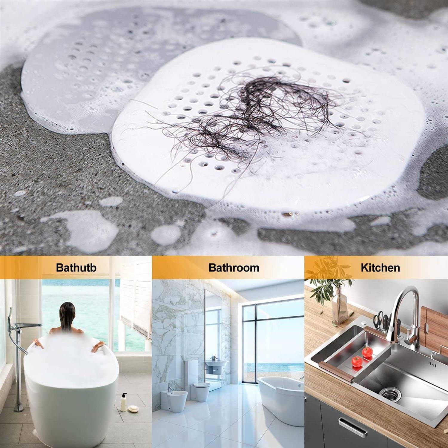Square Silicone Hair Drain Cover For Shower With Suction Cup - Cheap Fitting
