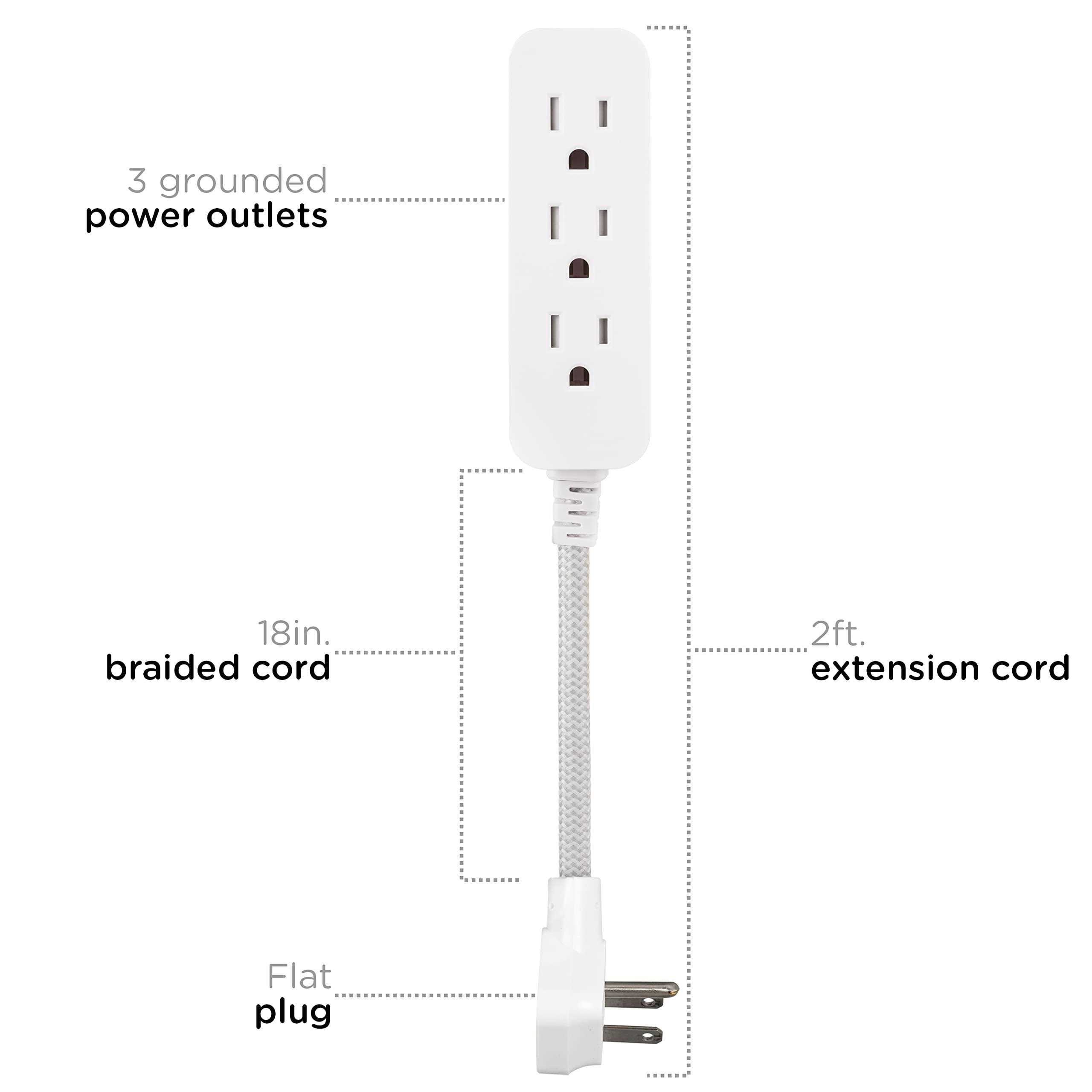 Cordinate 3 Outlet Extension Cord - Cheap Fitting