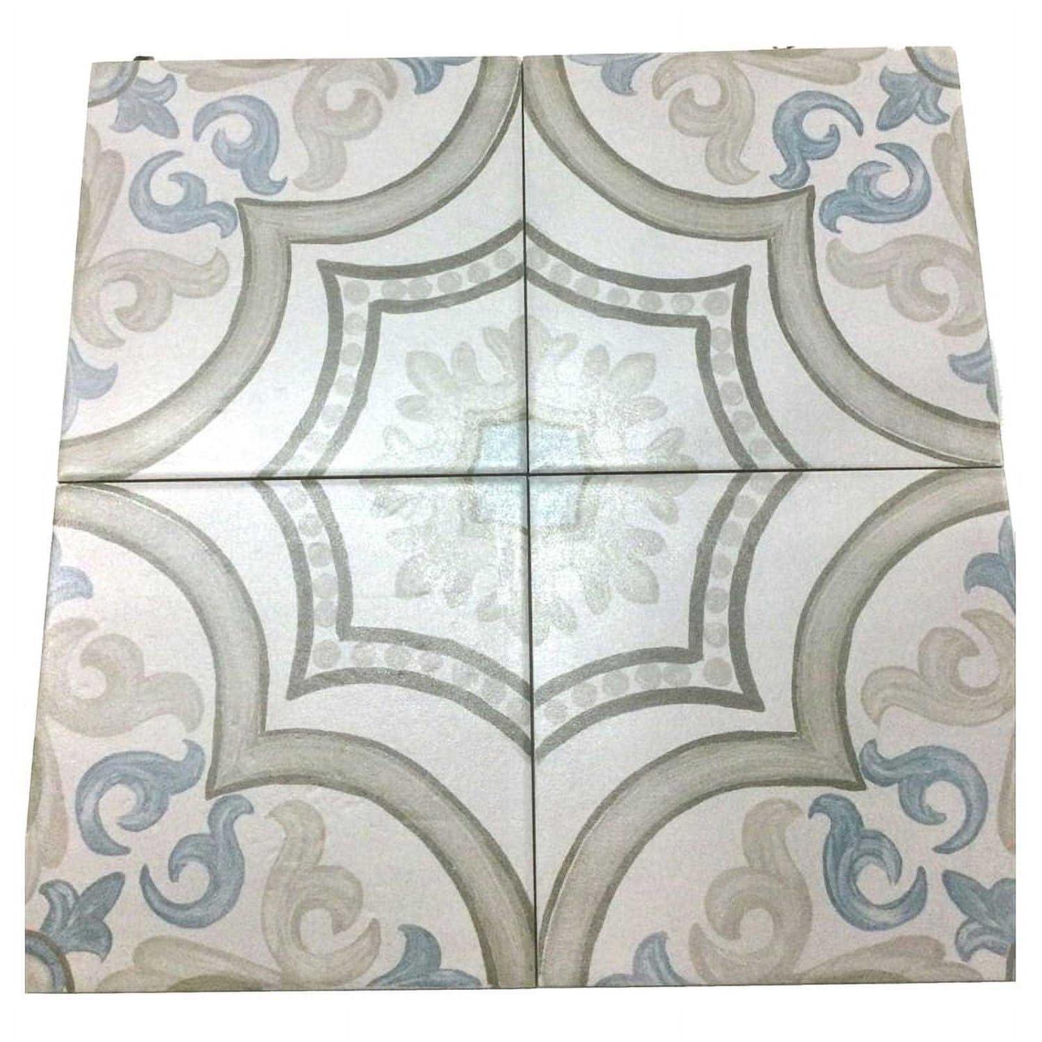 CastelloUSA Libya Porcelain 8 x 8 Matte Square Diamond Floor and Wall Tile with Classic Style Pattern - Cheap Fitting