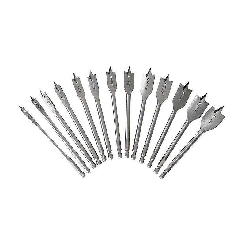 Warrior Steel Spade Drill Bit Set 13 Pc - Cheap Fitting