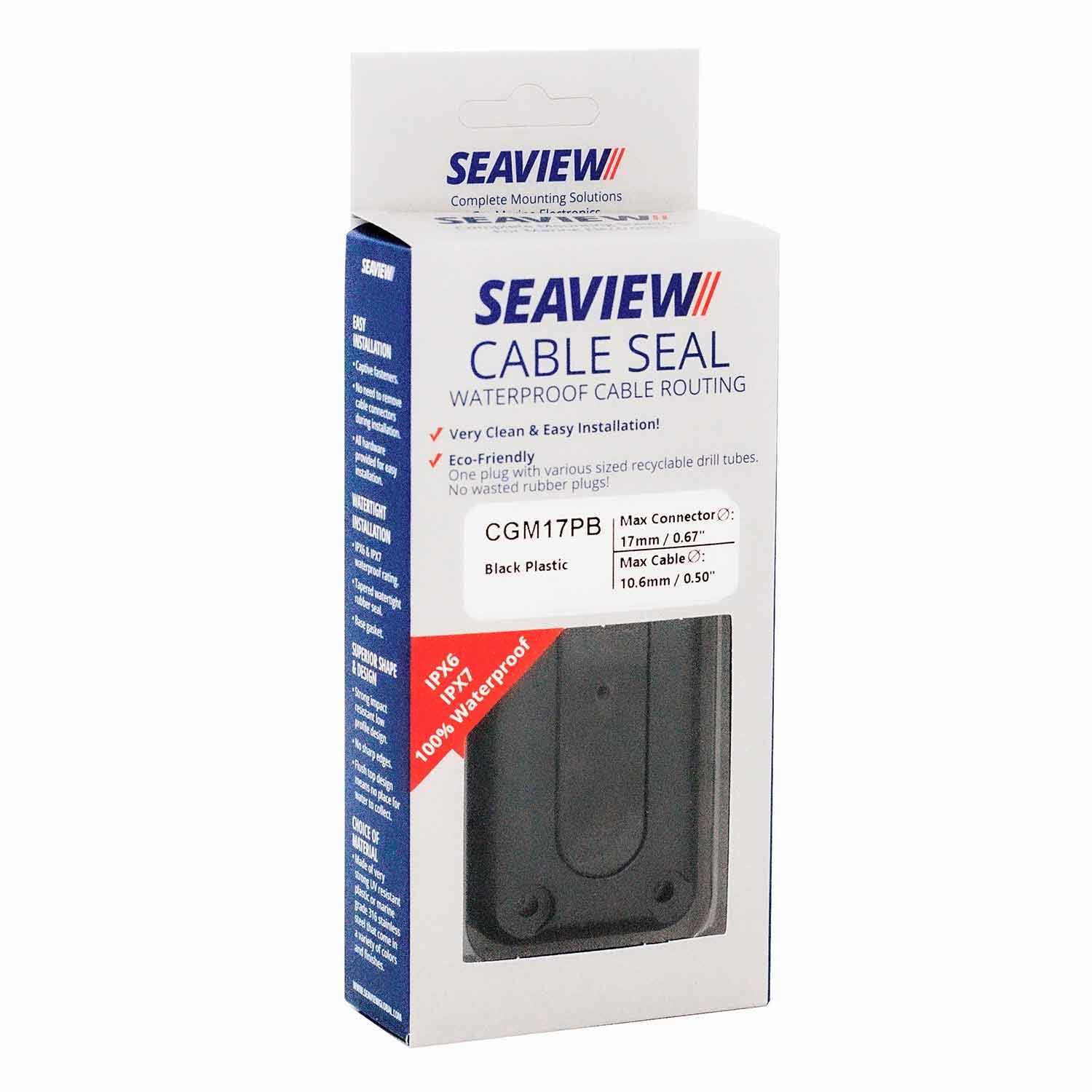 Seaview Black Plastic Vertical Cable Seal f/Multiple Wires Up to 10.6mm/0.5 - Cheap Fitting