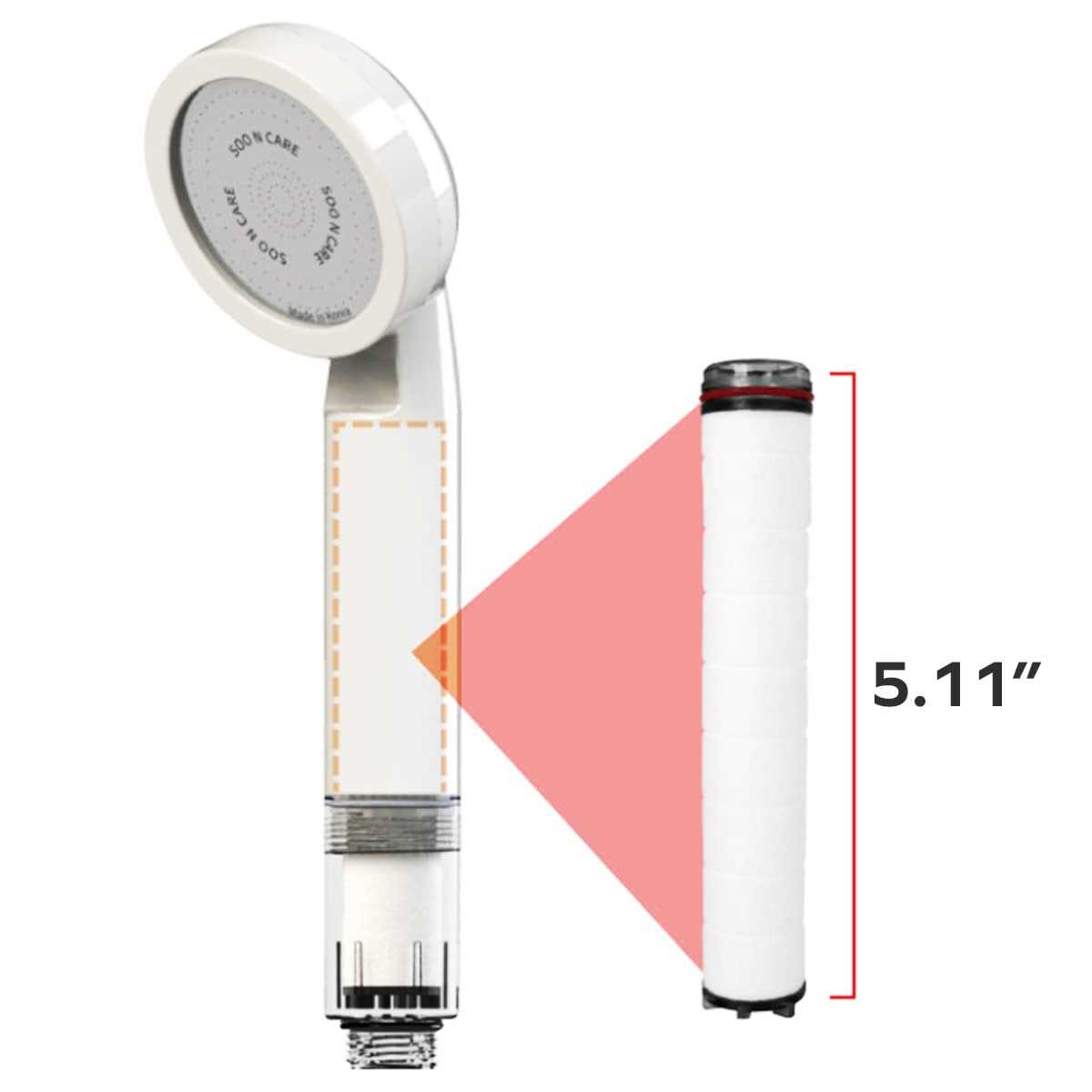 EZWELL Visible Filtered Shower Head with High Pressure Rain-NSF Certificated-Korea - Cheap Fitting