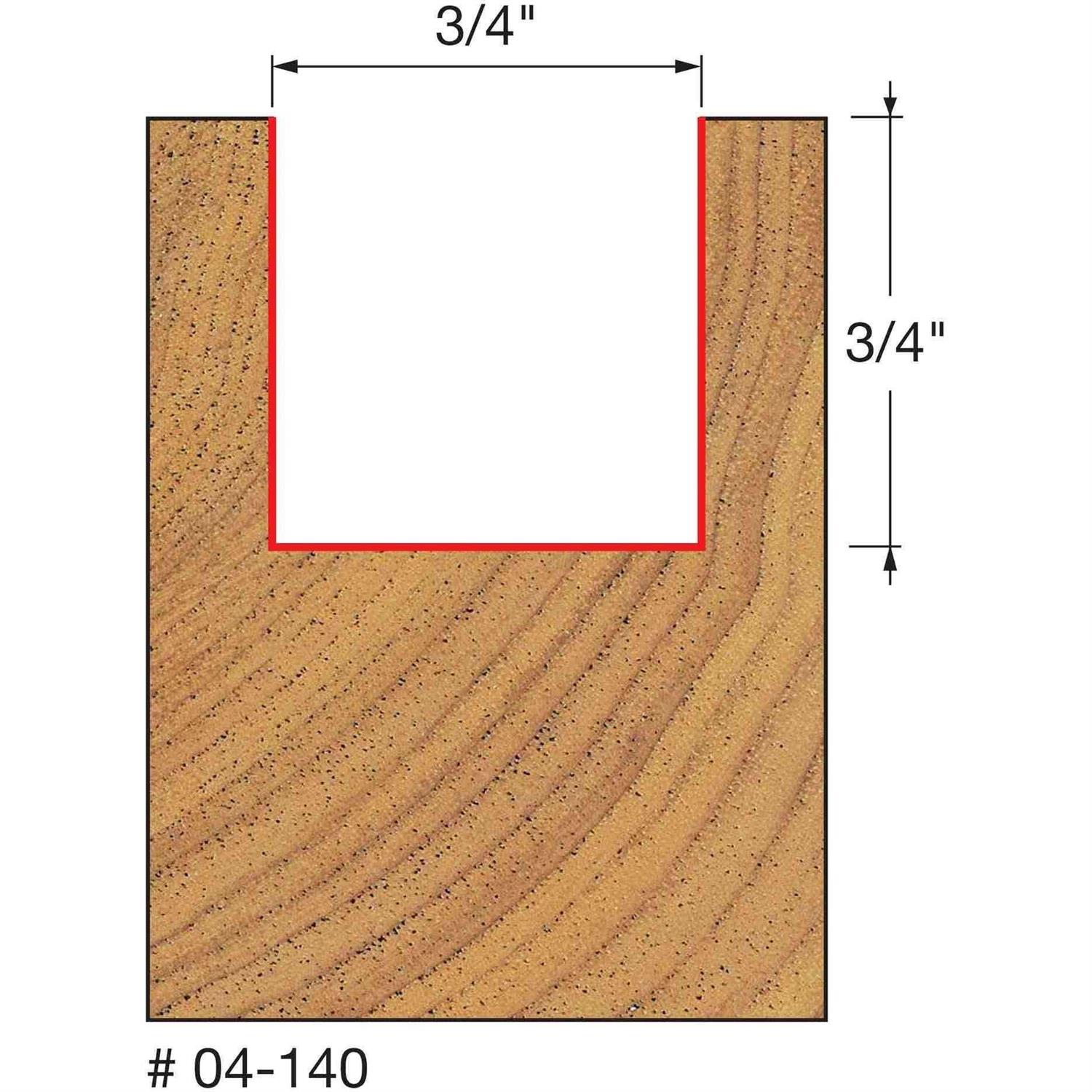 Freud Double Flute Straight Bit - Cheap Fitting