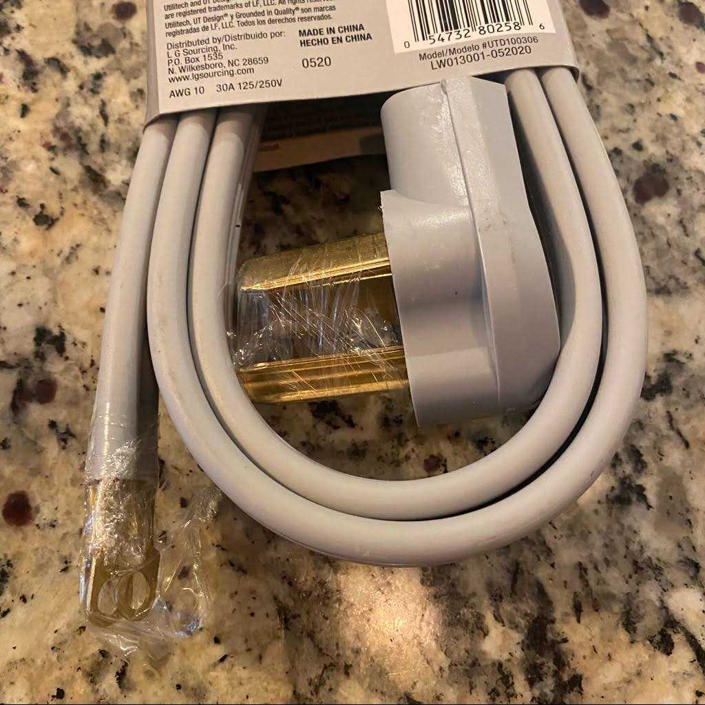 Utilitech 6-ft 3-Prong Gray Dryer Appliance Power Cord - Cheap Fitting