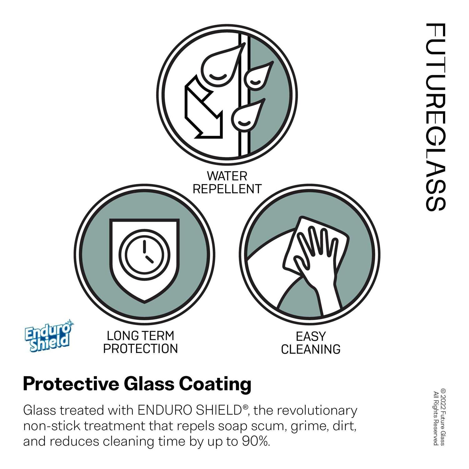 Glass Warehouse Maven 86.75 in. Fully Frameless Glass Shower Panel ARC-FL - Cheap Fitting